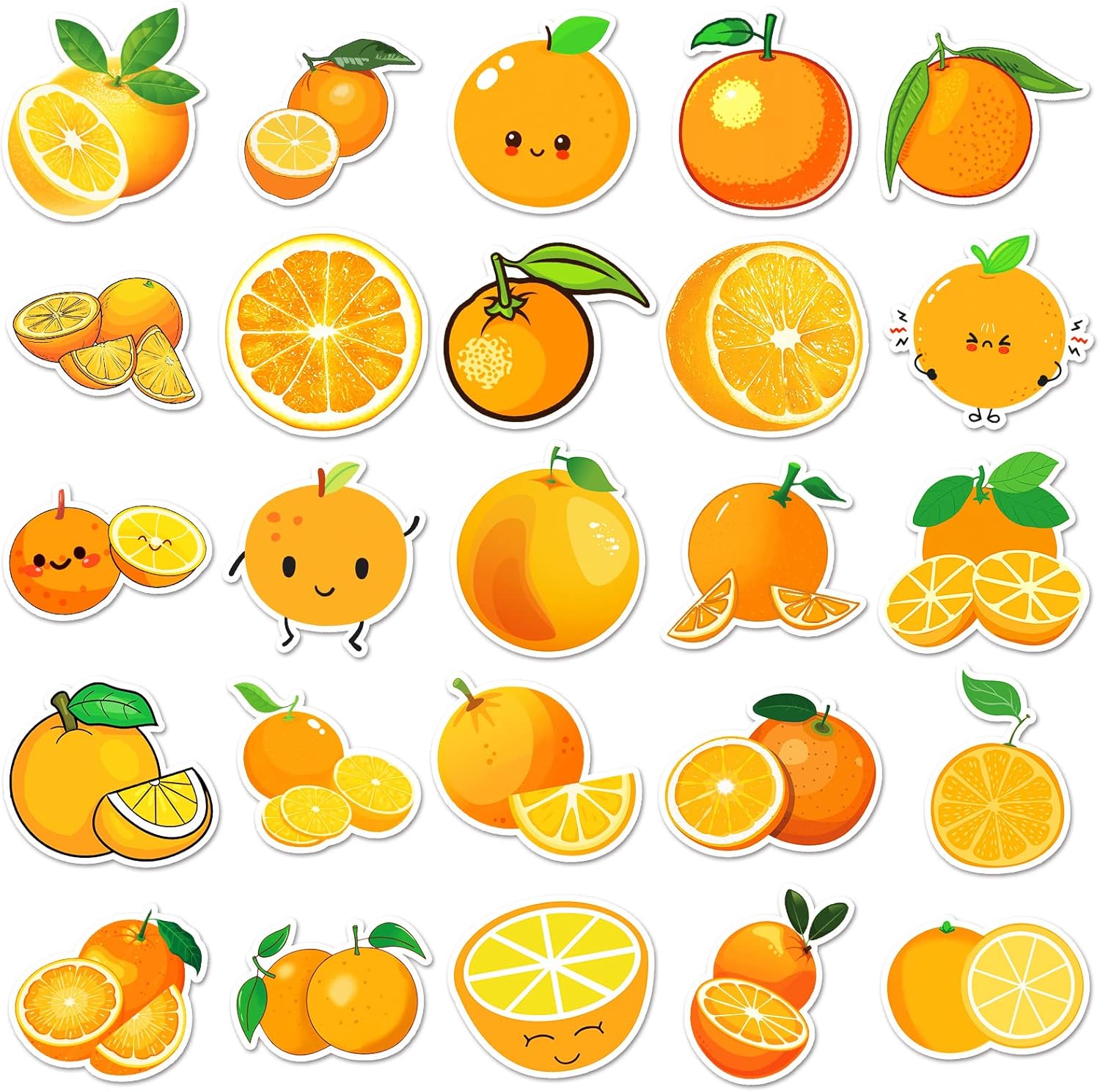 Detalle 1 de Orange Laptop Sticker 50er Pack