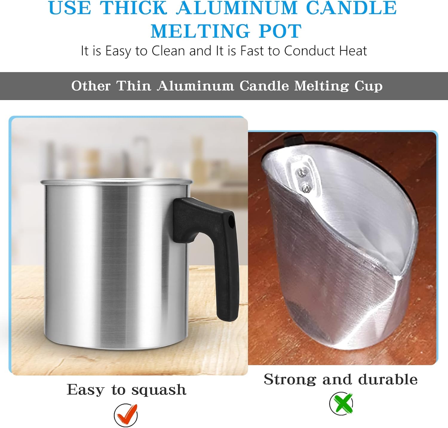 Thumbnail 1 de ONEVER 1.2L Candle Pouring Pot with Dripless Spout 🕯