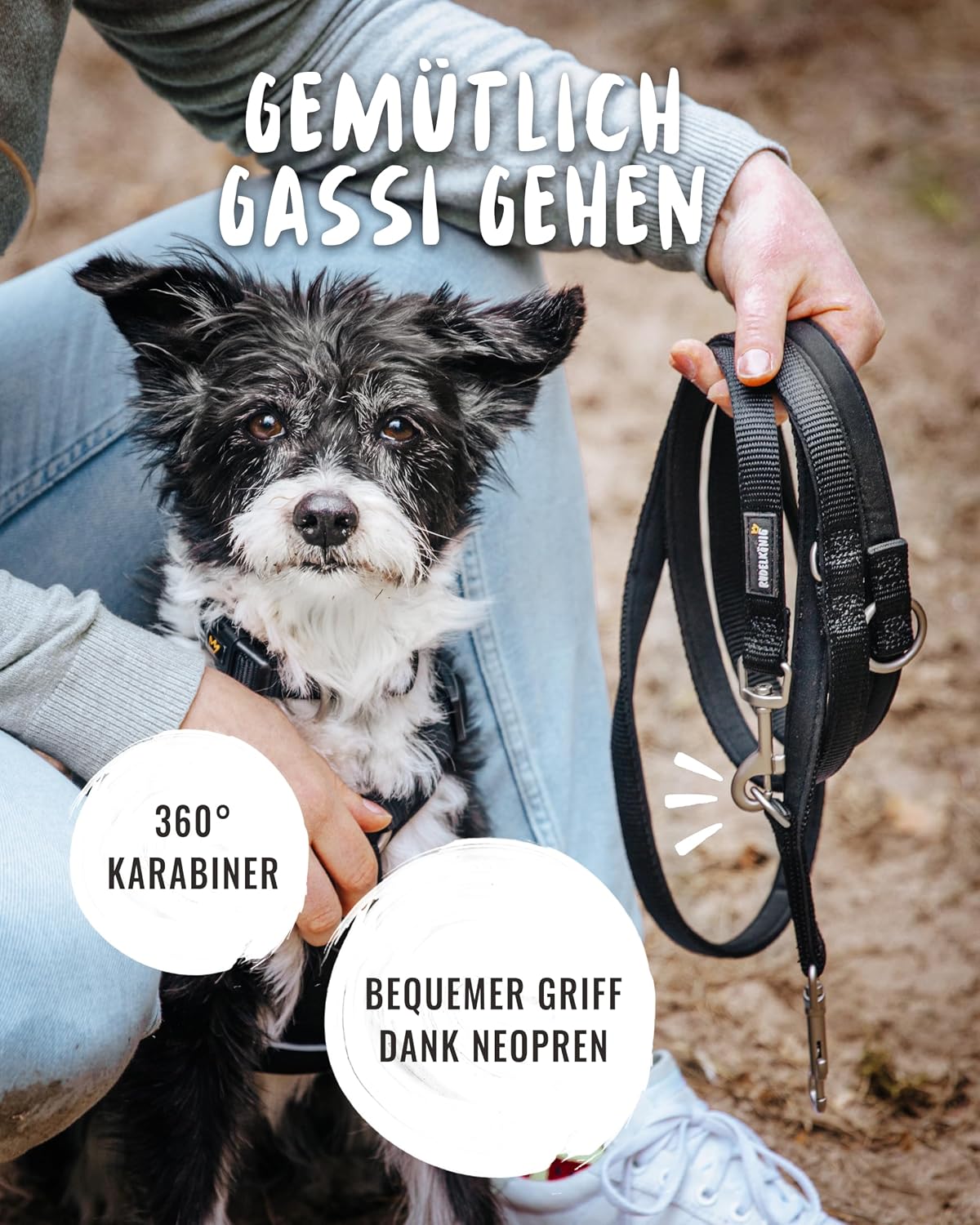Detalle 2 de Rudelkönig Bella Führleine 2,30 m 📏🐕