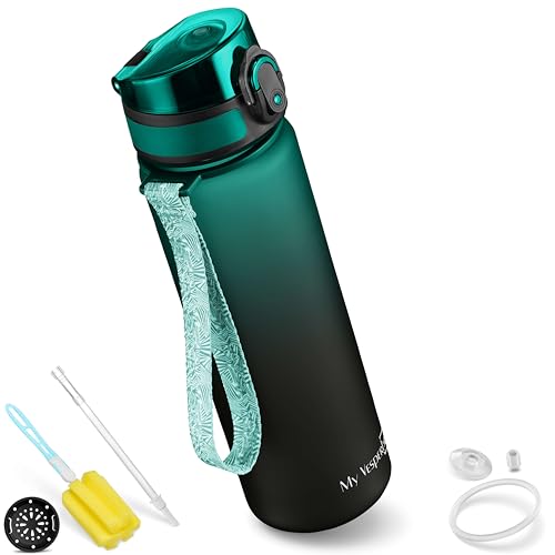 Detalle de My Vesperbox Trinkflasche Kinder 750ML – Auslaufsicher, Kohlensäure Geeignet, BPA-frei, Spülmaschinenfest