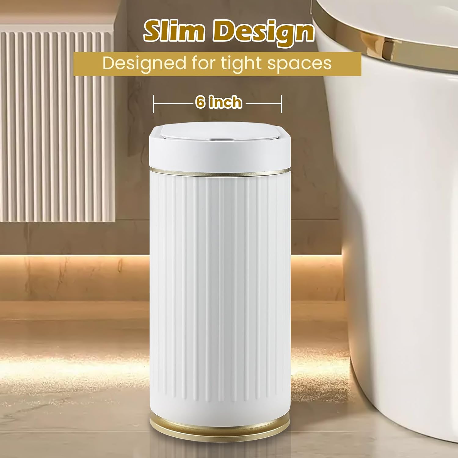 Thumbnail 2 de SYNCVIBE Automatic Motion Sensor Trash Can 2 Gallon 🗑