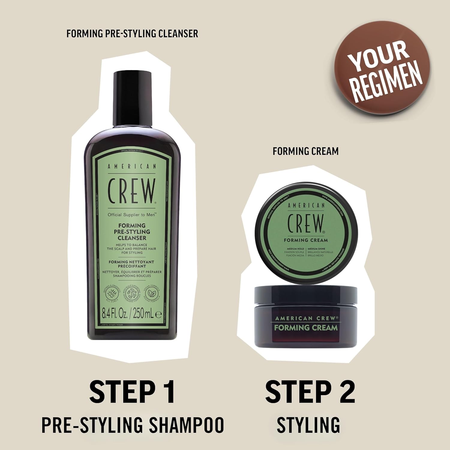 Thumbnail 5 de American Crew Forming Cream 85 g Cera Capelli Uomo