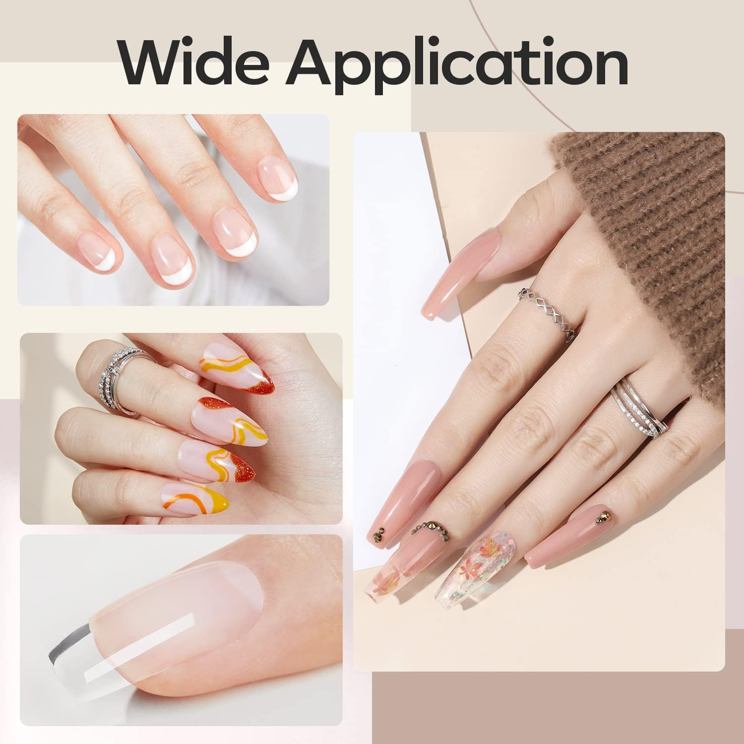 Thumbnail 2 de modelones Aufbaugel für Gelnägel 7 in One – Klar Builder Gel (15 ml) als Base Coat, Nail-Repair & Verlängerung