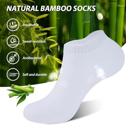 Thumbnail 1 de SockWaddles Bamboo Trainer Socks – 10 Pairs, White, 3-5