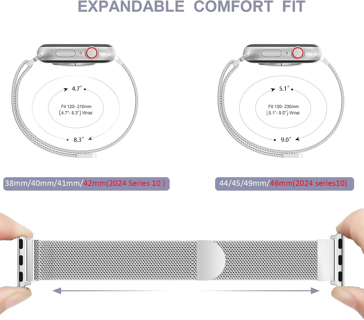 Thumbnail 2 de ORRLBB Magnetic Apple Watch strap 49mm