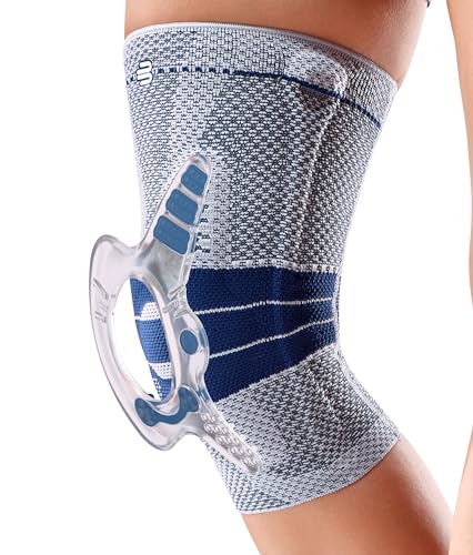 Detalle de Bauerfeind GenuTrain Right A3 Kniebandage (Titan, 5) – Unterstützung bei Gonarthrose und Instabilität