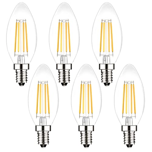 Detalle de PureShine E14 LED Candle Bulb (6-Pack) 4W, 2700K, 400lm – Warm White, SES Small Screw