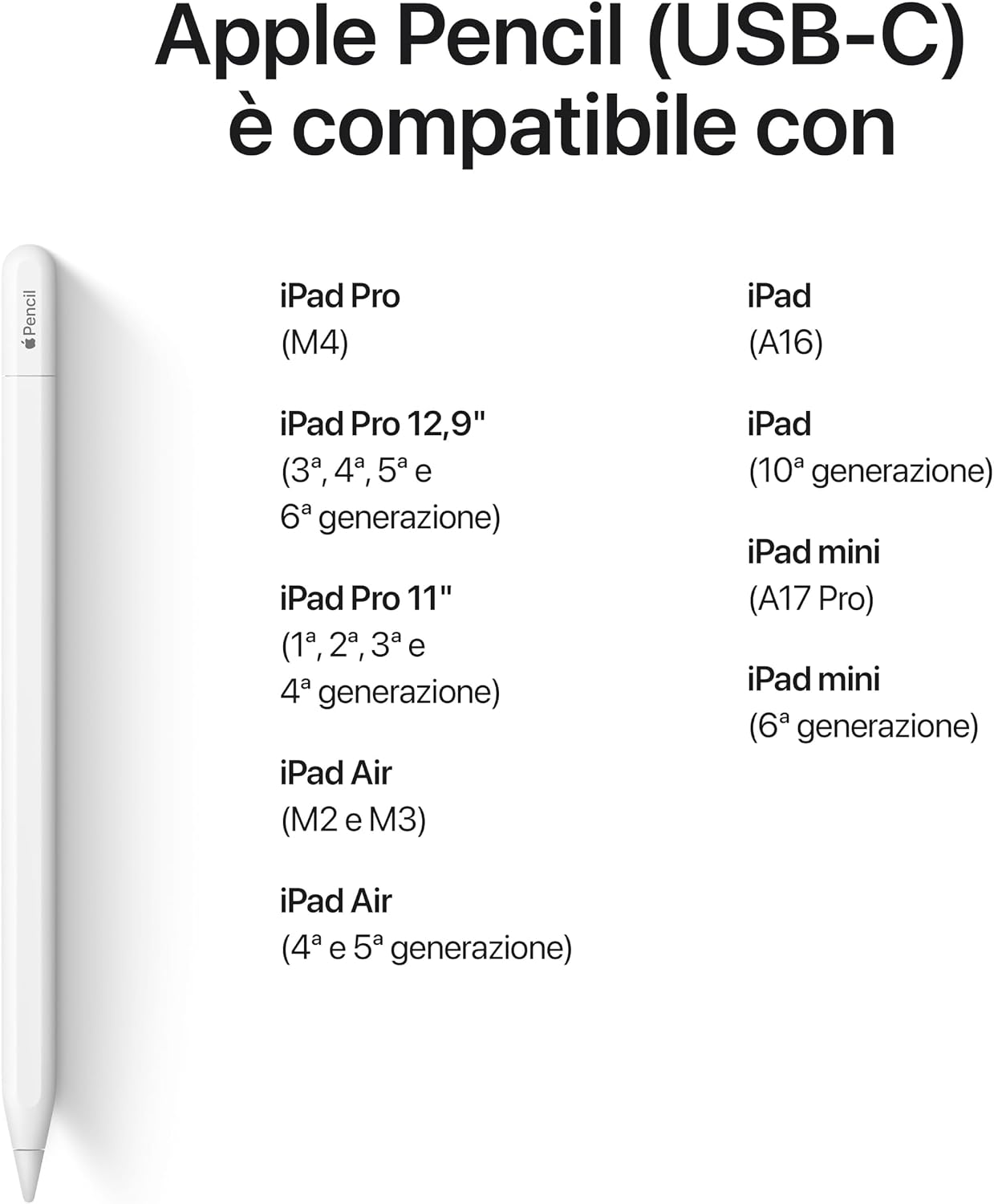 Detalle 2 de Apple Pencil (USB-C) precisione ✏