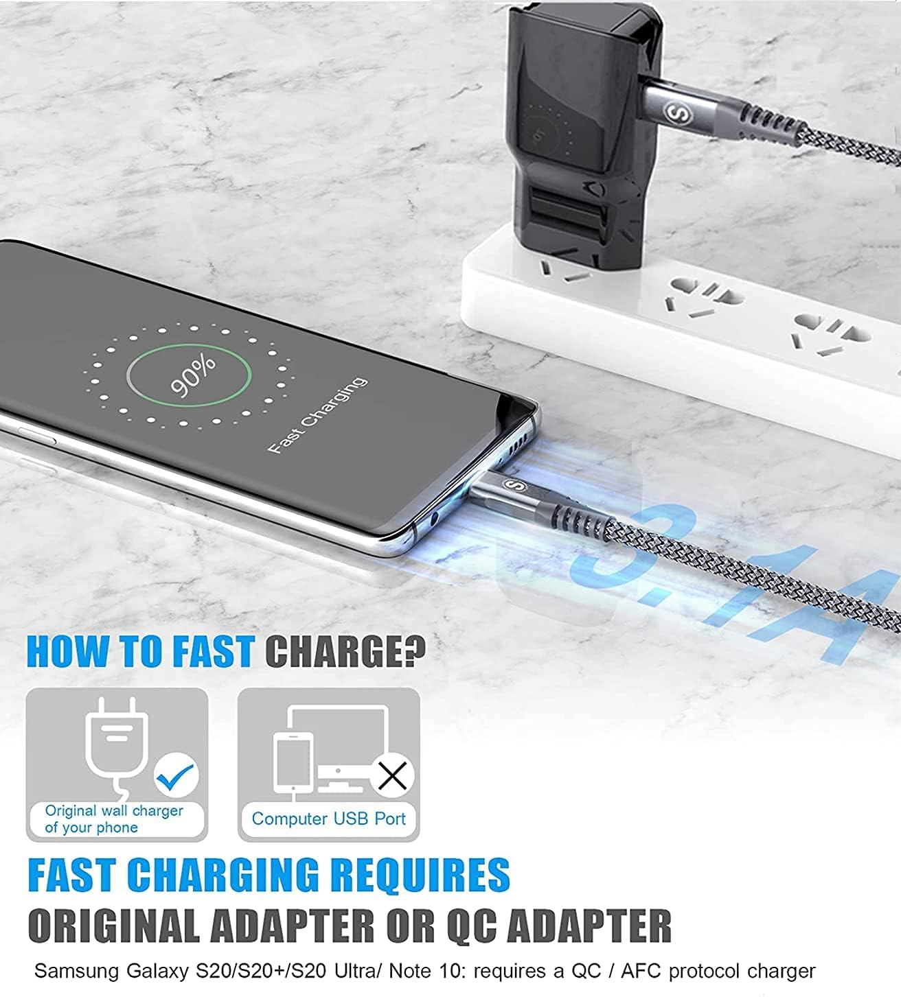 Thumbnail 2 de USB-C auf USB-C Kabel 60 W, 3 m