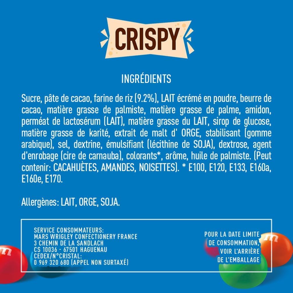 Thumbnail 2 de M&M'S Crispy Chocolat au Lait & Riz Soufflé – Sachet 340g
