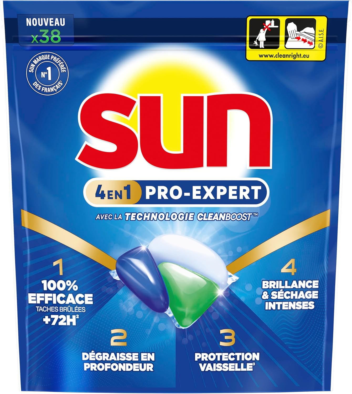 Thumbnail 1 de Sun Pro Expert - Pastilles Lave-Vaisselle 4 en 1, 38 capsules