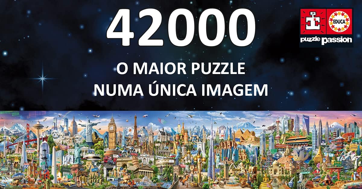 Thumbnail 4 de Educa Puzzle mit 42.000 Teilen für Erwachsene „Das große Leben“ – XXL Weltreise für ab 14 Jahren