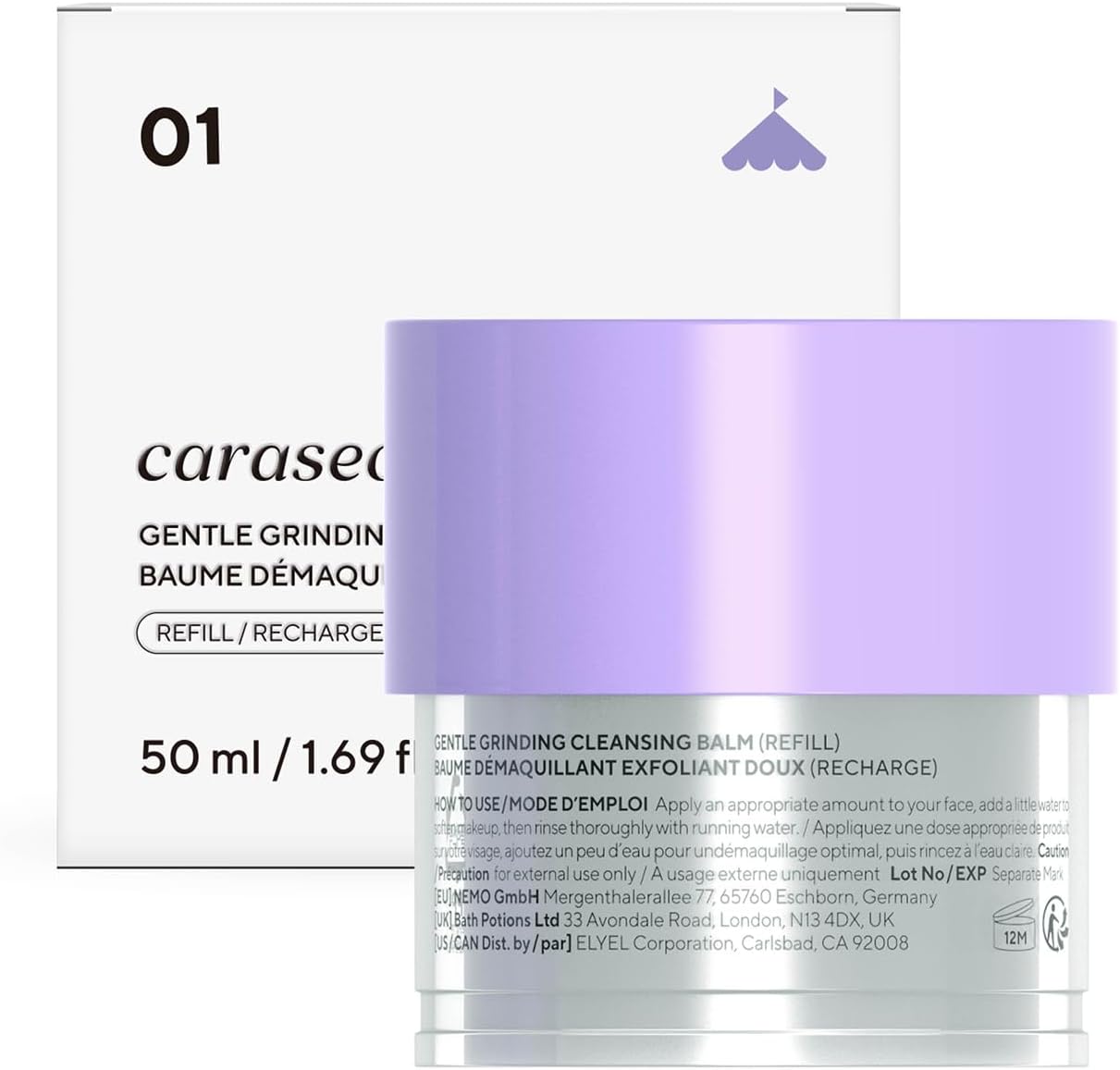 Thumbnail 4 de caraseoul Gentle Grinding Burro Struccante [Ricarica] – Burro Detergente Struccante Coreano 50ml in Confezione Eco-Sostenibile