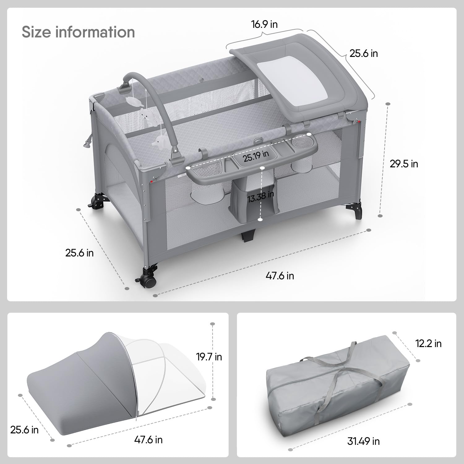 Detalle de Obee Odee Baby Bassinet, Large Size