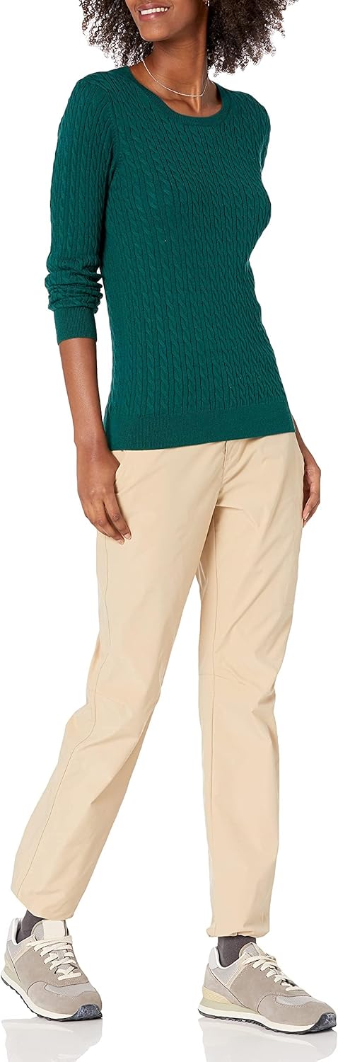 Thumbnail 3 de Amazon Essentials women’s lightweight cable knit long-sleeve crewneck jumper (plus size available)