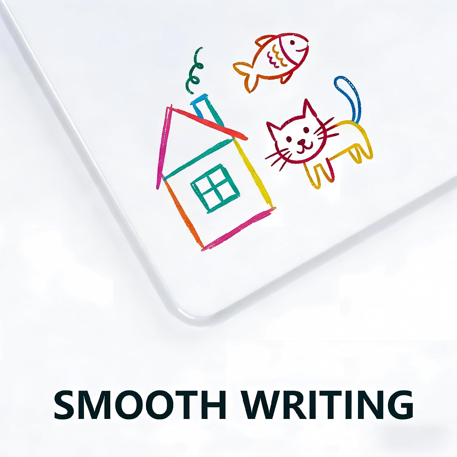 Detalle de Small Whiteboard with Grey Edging – A4 Whiteboard Set with 4 Pens and Eraser