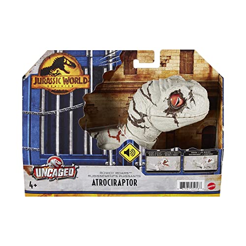 Detalle 2 de Mattel GWY57 Jurassic World Uncaged Rowdy Roars, figura con sonidos
