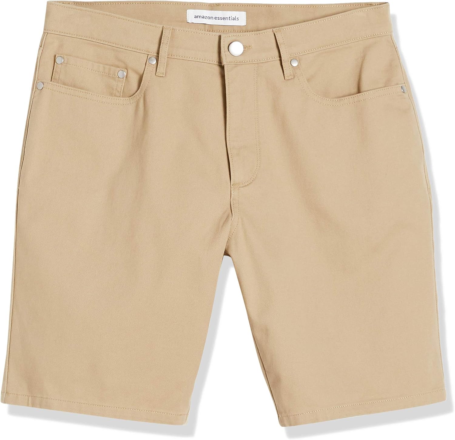 Detalle de Amazon Essentials Herren Slim-Fit Stretchshorts – 23 cm Innennaht, 5 Taschen