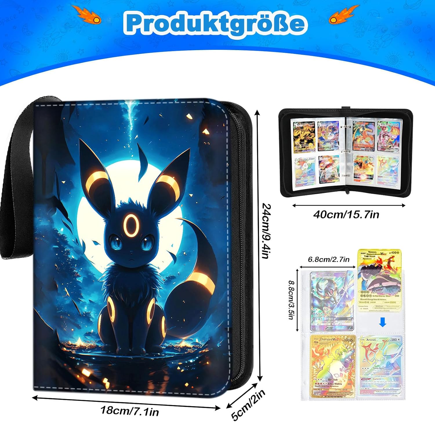 Detalle 2 de Sammelalbum Karten Tragbar 400 Karten