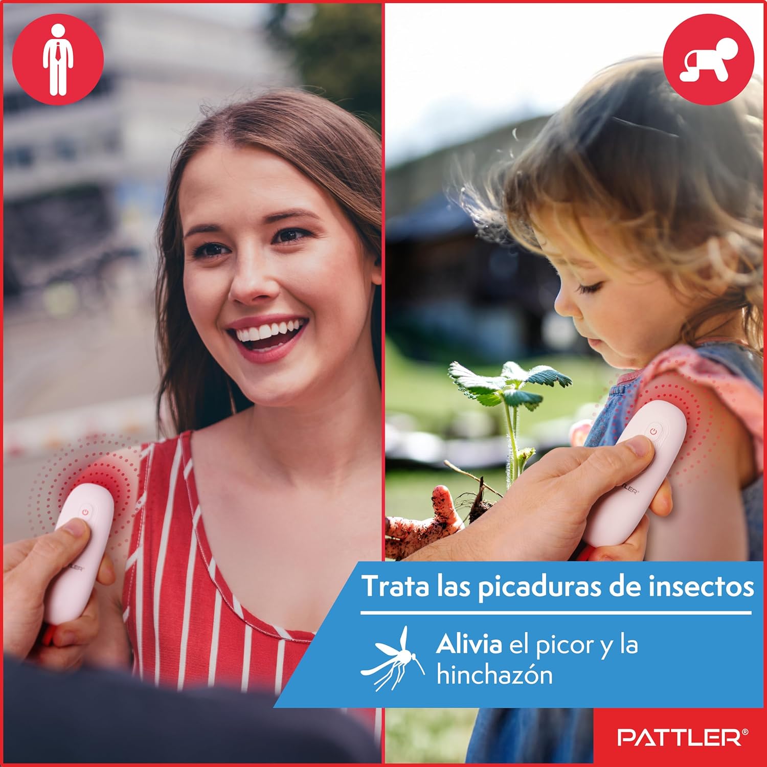 Detalle 2 de PATTLER Dispositivo eléctrico para picaduras de mosquitos con calor (lápiz de alivio)