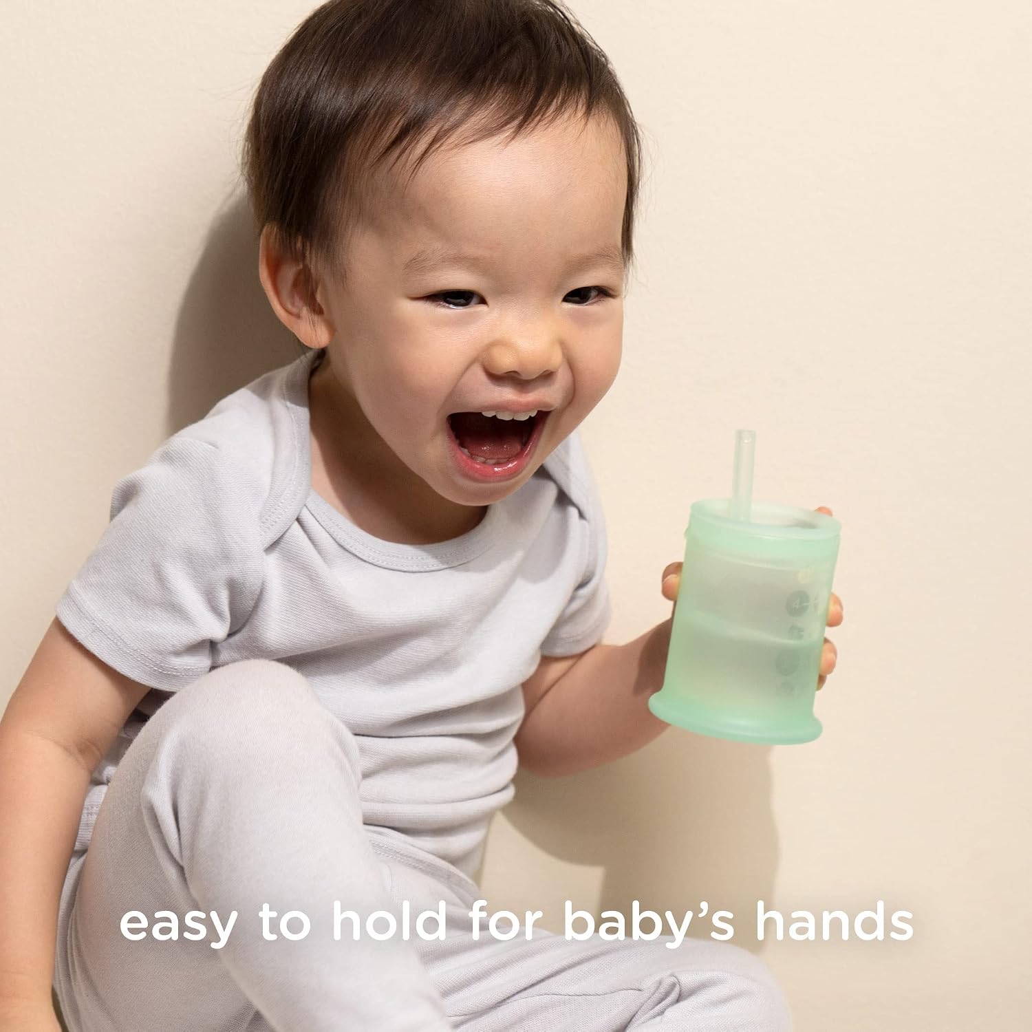 Thumbnail 6 de Olababy HU-XI-201 Silicone Straw Training Cup, 5 oz Mint
