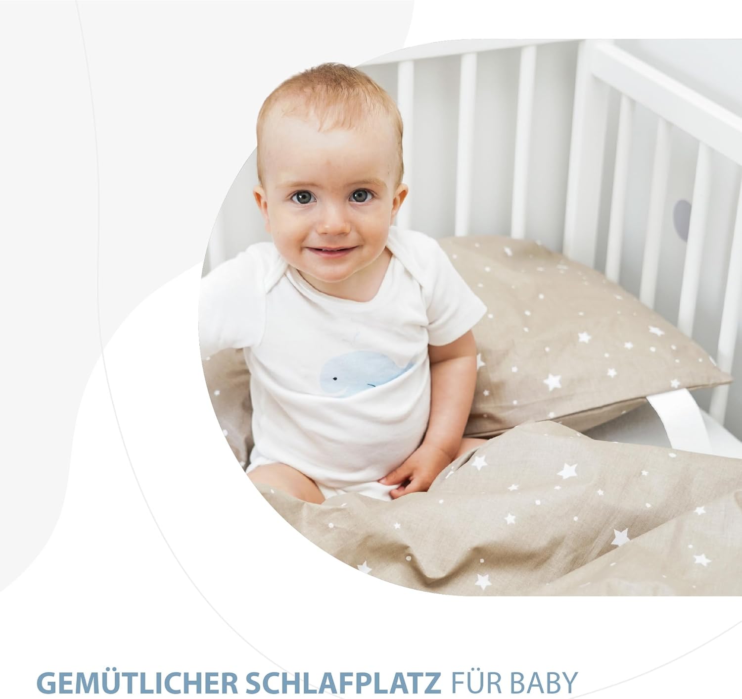 Thumbnail 3 de Kinderbettwäsche Baby 90x120 cm aus Baumwolle von Totsy Baby – Set bestehend aus Duvet Cover 90x120 und Kissenbezug 40x60