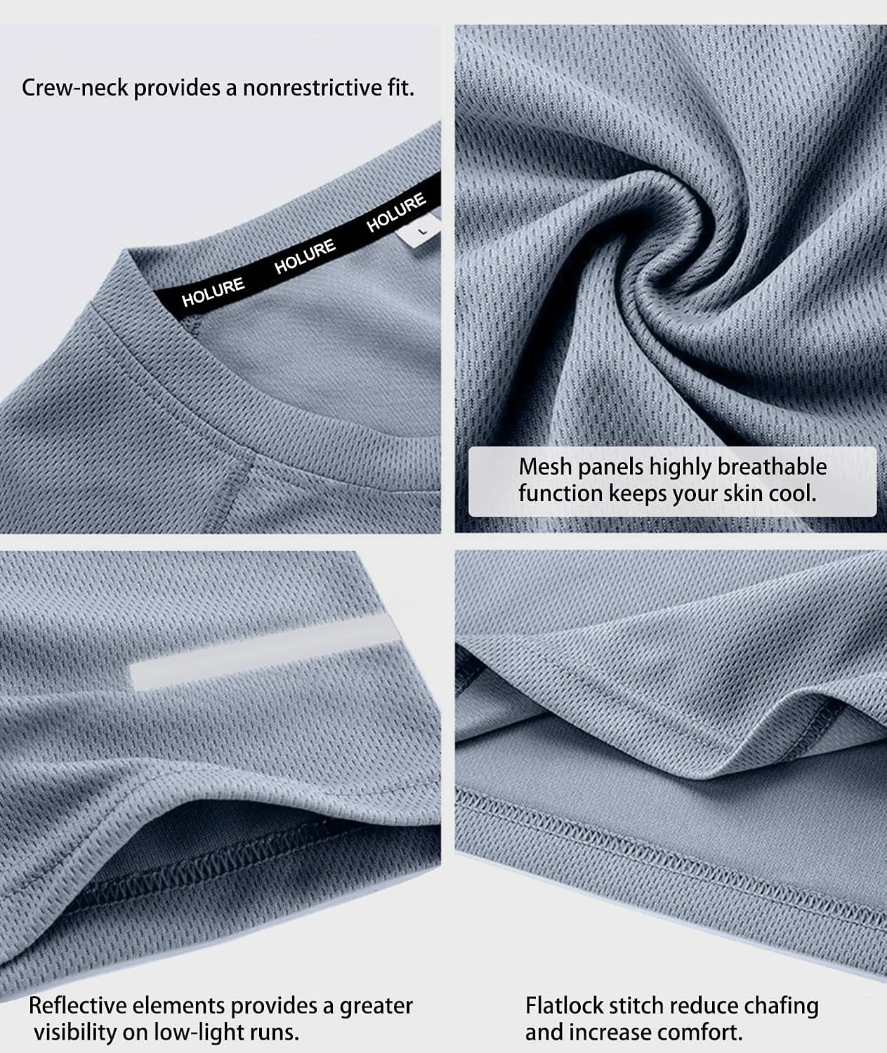 Detalle de Herren Sport-Laufset im 4er- oder 5er-Pack: athletisches Shirt & Shorts/Kompressionsshirt mit Hose
