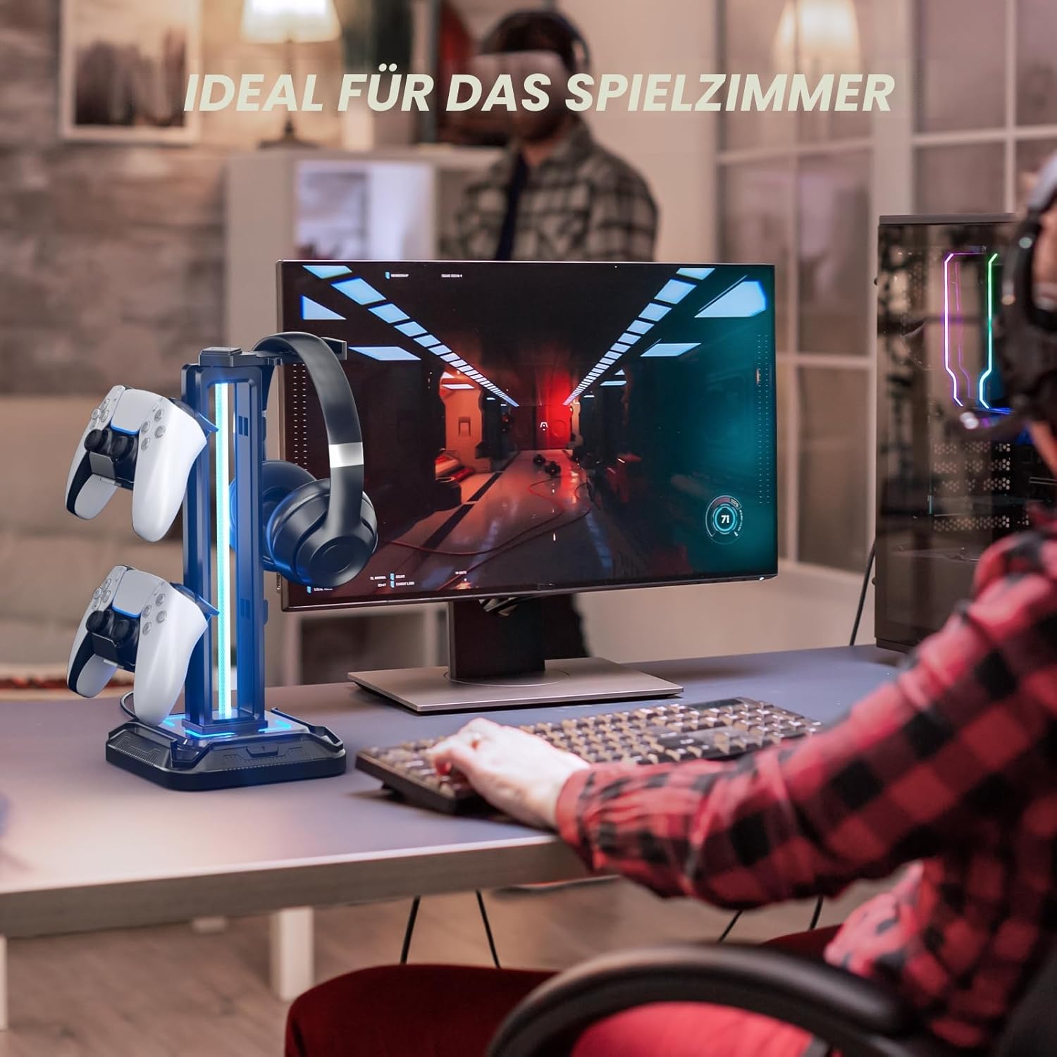Thumbnail 6 de KDD Kopfhörer Ständer 9 Lichtmodi