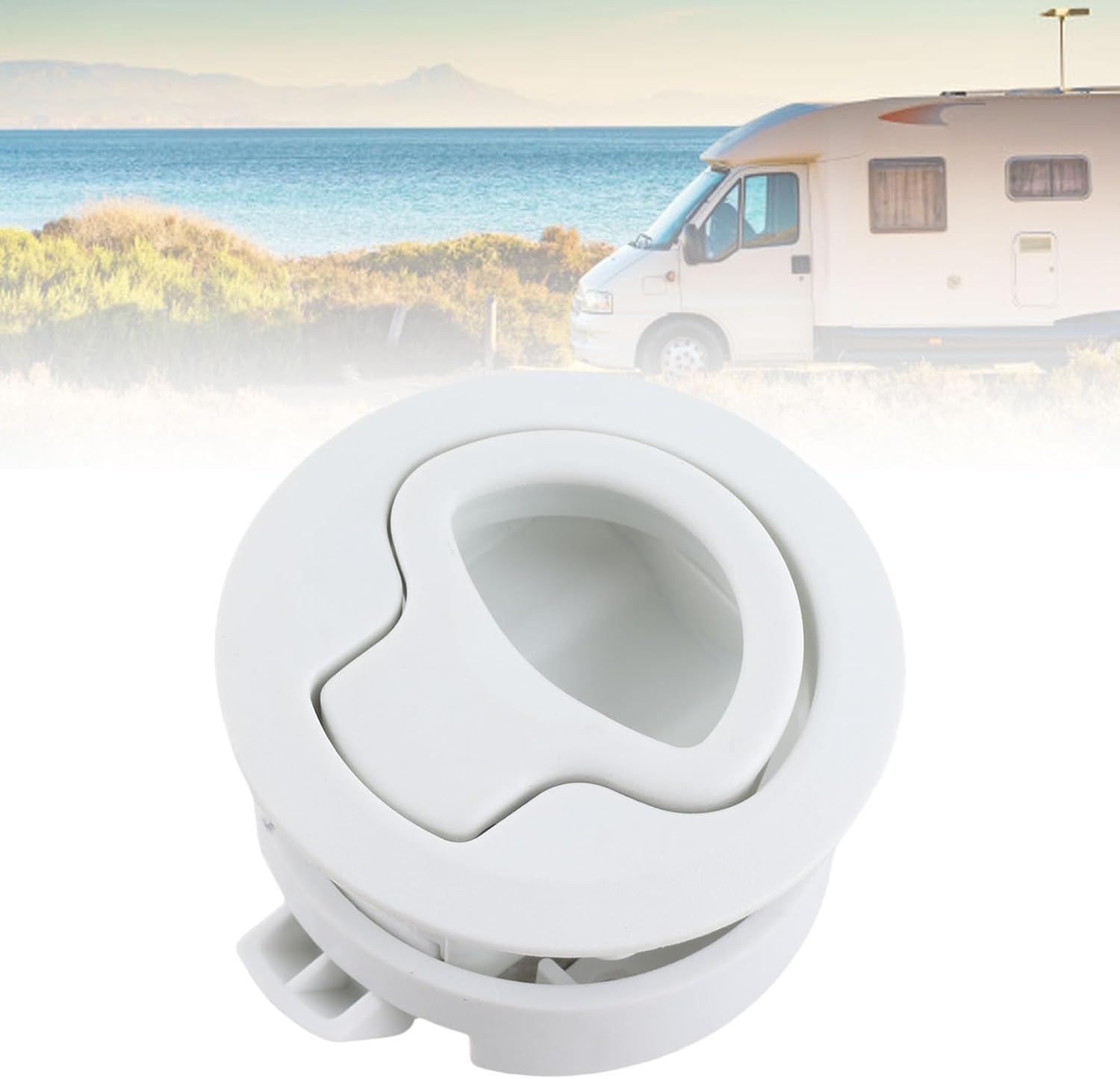 Detalle de Seadoo Slam Latch Replacement for 1.8" Flush Pull Hatch – White