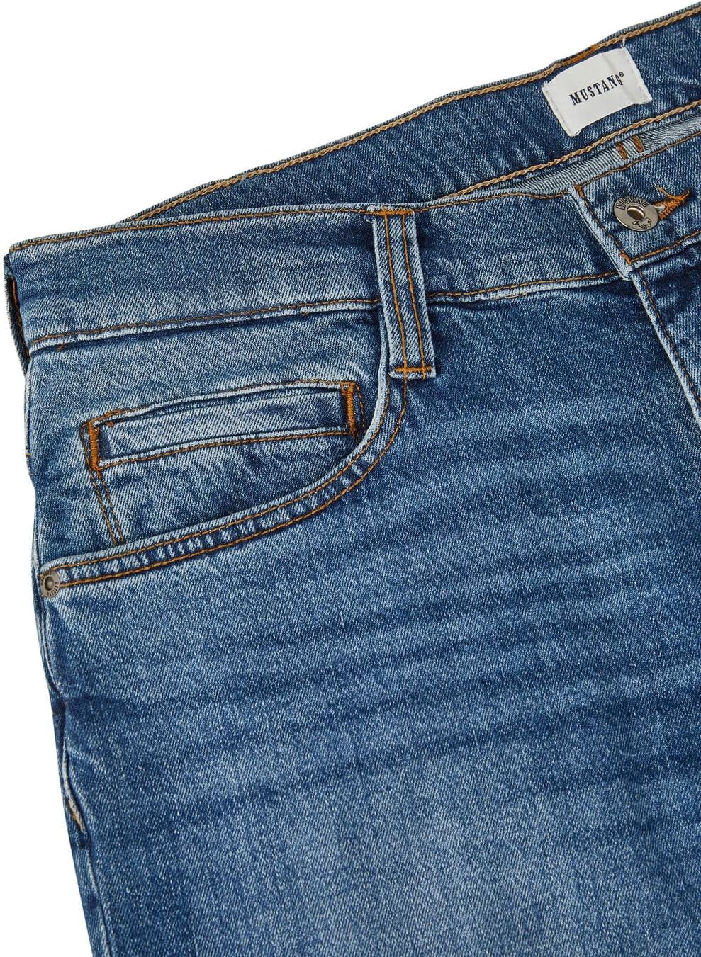 Detalle 2 de MUSTANG Jeans Herren Stretch Oregon Bootcut – Schwarz/Blau, Größen 30–44