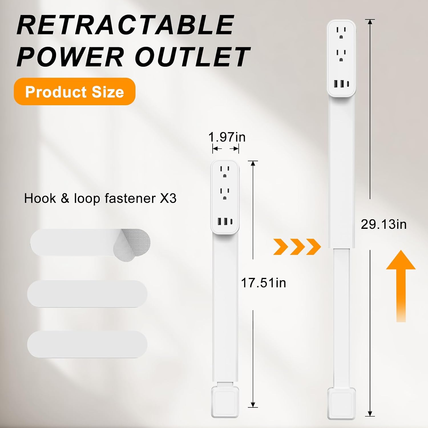 Detalle de Outlet Extender Stick with USB-C