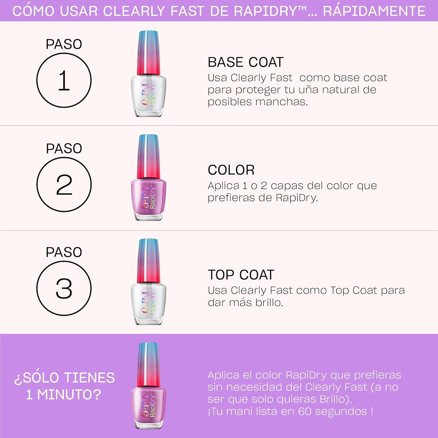 Thumbnail 4 de OPI RapiDry™ Esmalte de Uñas Rápido y Vegano 💅