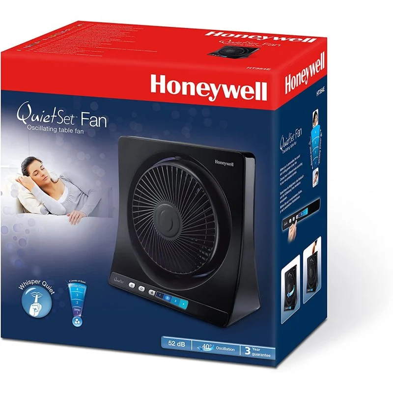 Detalle 2 de Honeywell HT354E Ventilador de Sobremesa 36W Negro: silencio y control en tu escritorio
