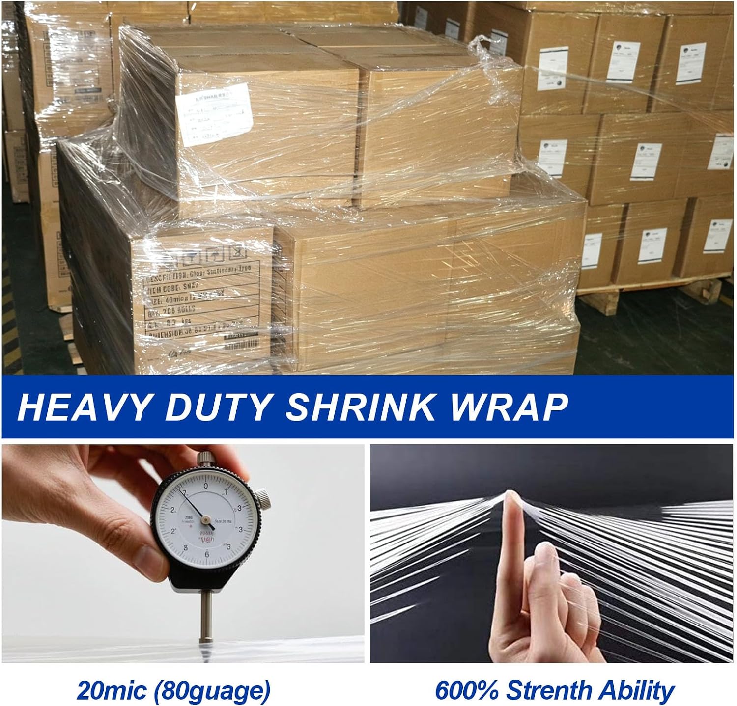 Thumbnail 5 de BOMEI Stretch Wrap Film Roll, 5-inch