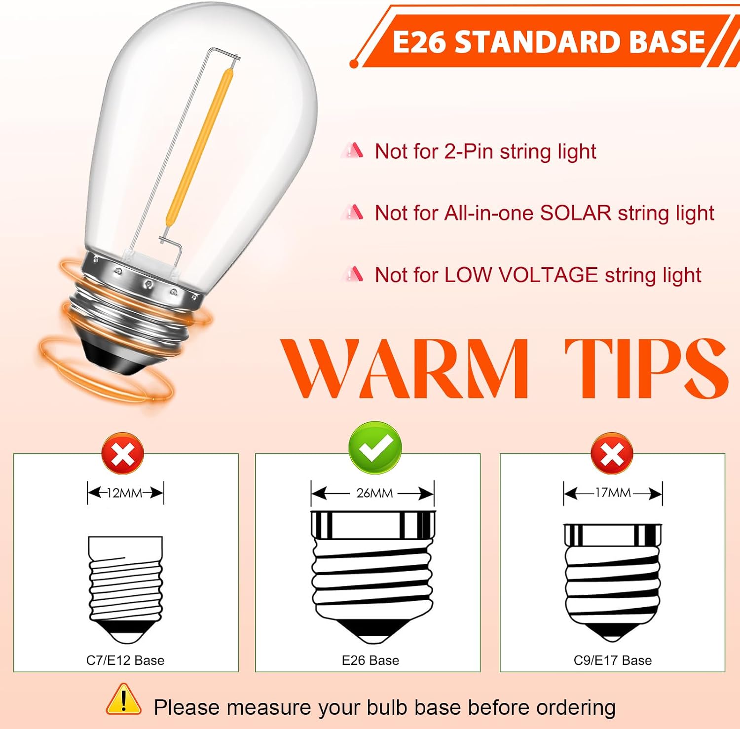 Thumbnail 3 de GvvooHome S14 LED Replacement Bulbs, 36-Pack