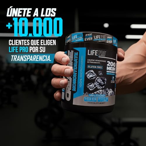 Detalle 2 de Life Pro Creatina Monohidratada 200 Mesh Micronizada 500 g – pureza 99,9% para mayor resistencia y recuperación