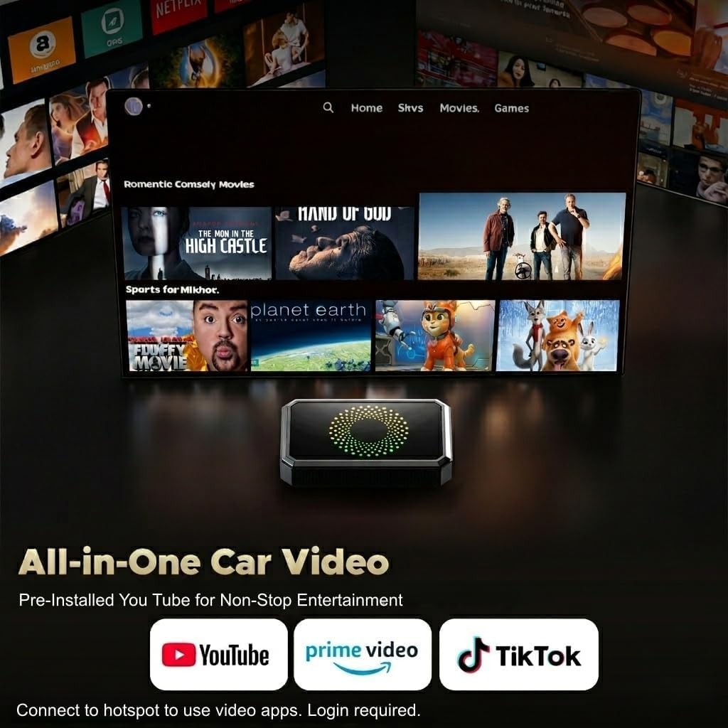Detalle de TOGUARDGO Wireless CarPlay Adapter, 3-in-1