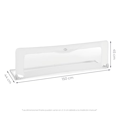 Thumbnail 7 de Ms BabyWorld – Barrera básica para cama infantil, 150 cm, plegable y portátil