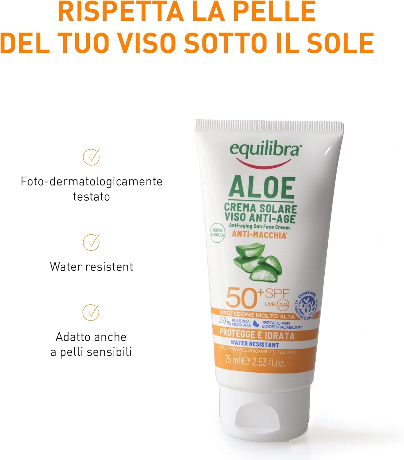 Thumbnail 3 de Equilibra Crema Viso Solare SPF50+ 75 ml – Protezione e Idratazione per una Abbronzatura Sana