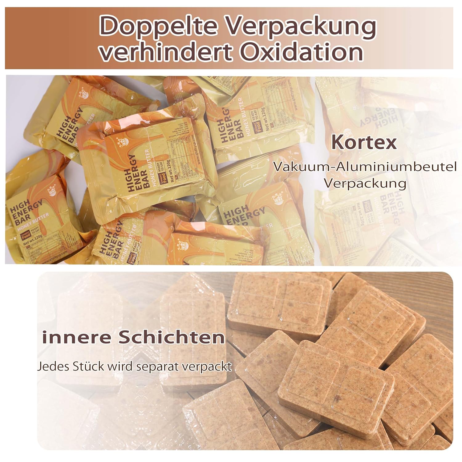 Detalle de Notversorgung Honigbutter Hardtack 6883 kcal đ«
