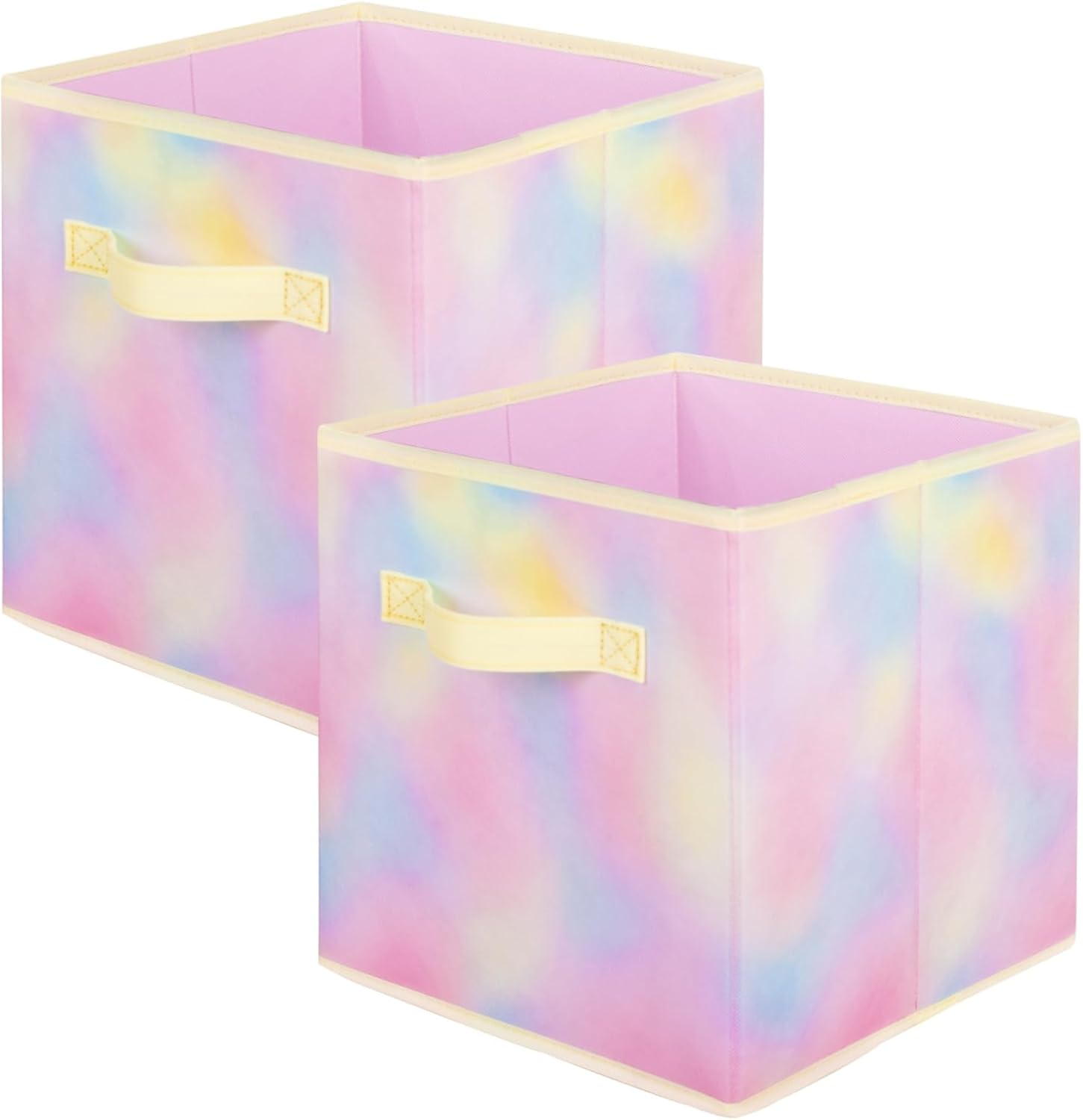 Thumbnail 6 de powerking Aufbewahrungsbox-Set mit 6 faltbaren Würfeln aus Stoff (Regenbogenfarbe)