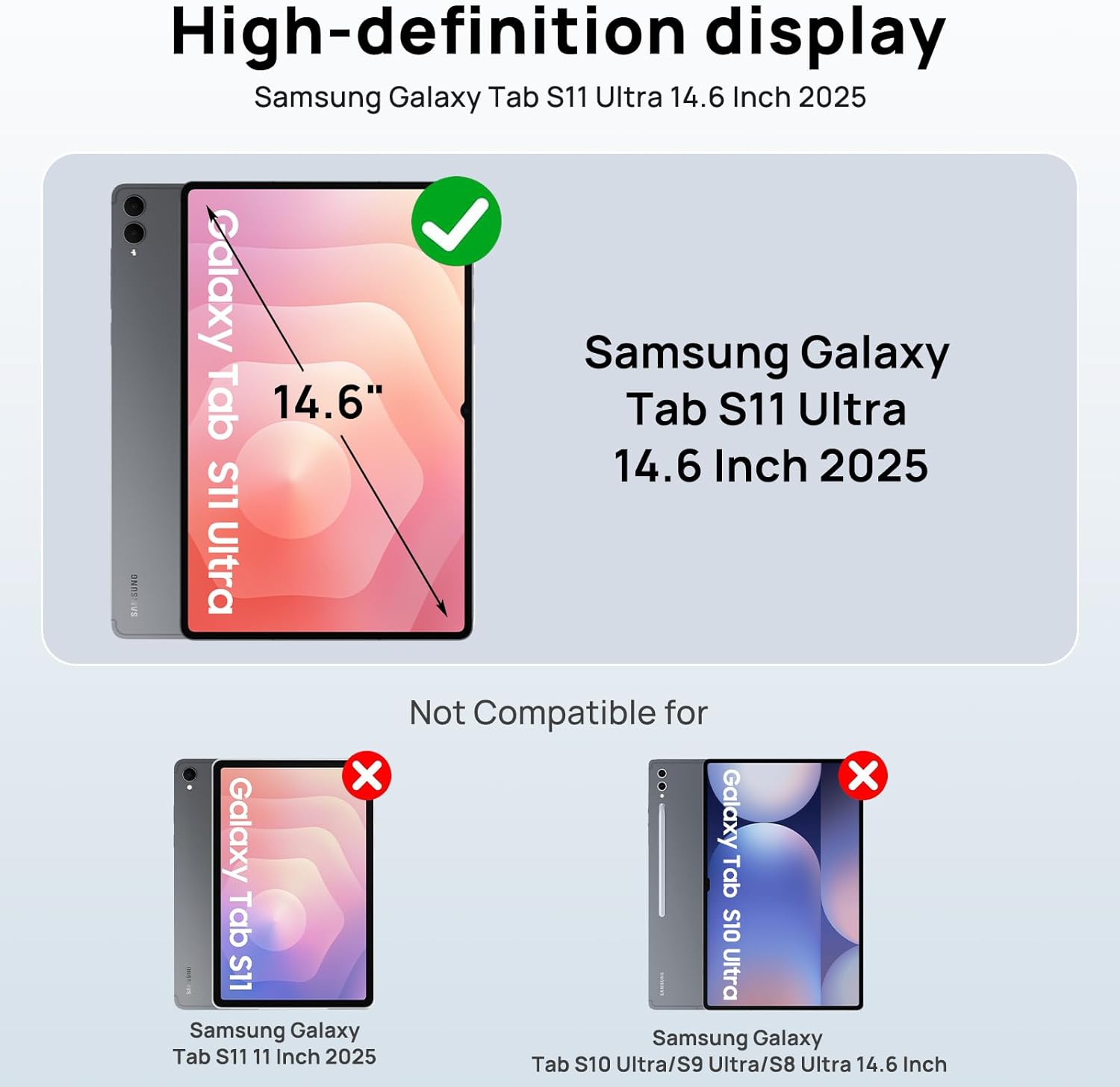 Thumbnail 1 de Gerutek Hülle für Samsung Galaxy Tab S11 Ultra 14,6 Zoll (2025) mit Displayschutzfolie – stoßfest, 360° Drehständer, Hand- & Schultergurt