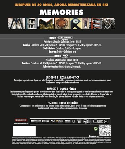 Detalle 2 de Memories 4K + Bluray. Steelbook – SELECTA VISION