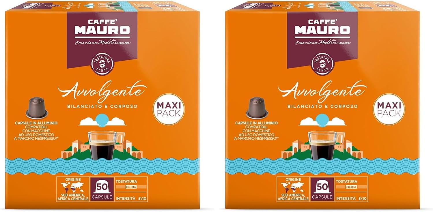 Thumbnail 6 de Caffè Mauro Torrefazione Avvolgente – Miscela intensa 8/10, 50 capsule alluminio, compatibili Nespresso