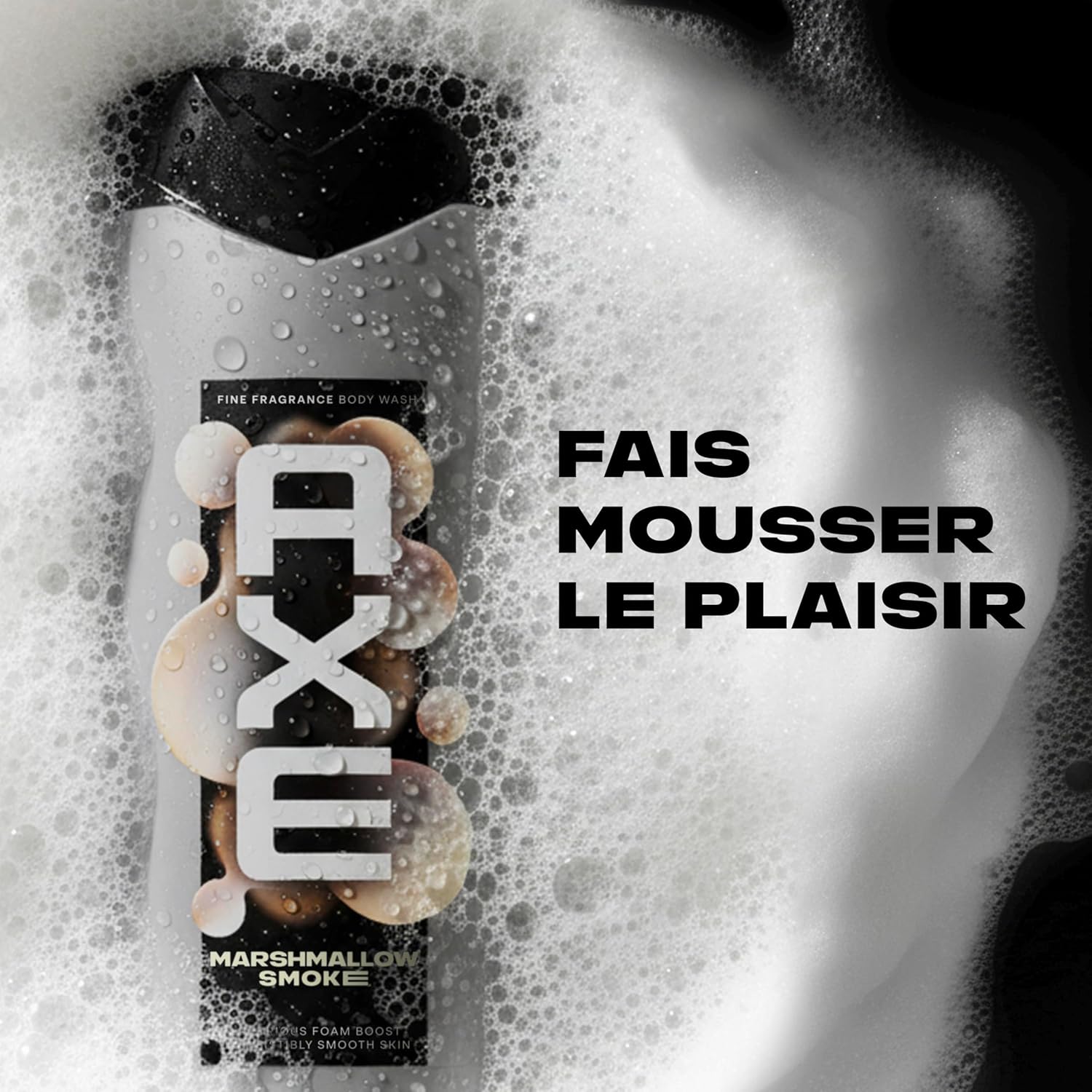 Detalle 2 de AXE Gel Douche Homme Ultime Marshmallow – Lot de 2 x 225 ml