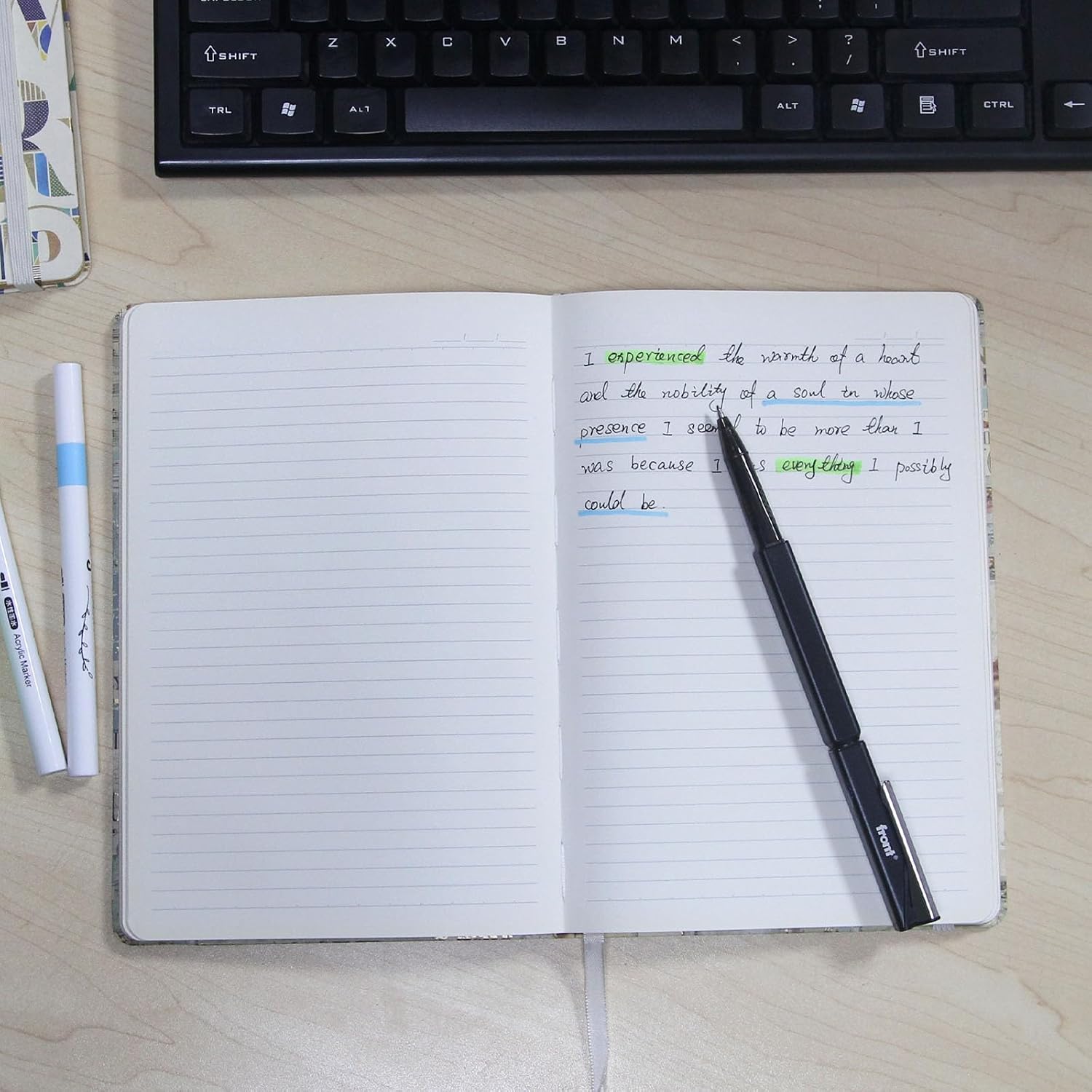 Detalle 2 de WETLOTE A6 Notizbuch Liniert – 2er-Set Florentin & Provence, Hardcover, 74 Blätter je Buch, Goldsprühkante, Italienisches Blumenpapier