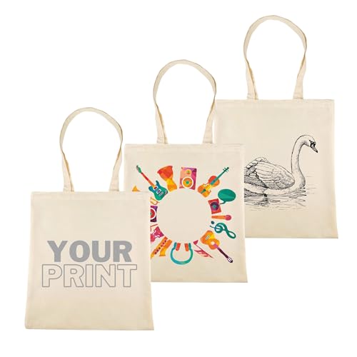 Detalle 2 de IDEA HOME Bolsa de Tela Reutilizable (Pack de 10) – 38x42 cm, 144 g/m², asas largas