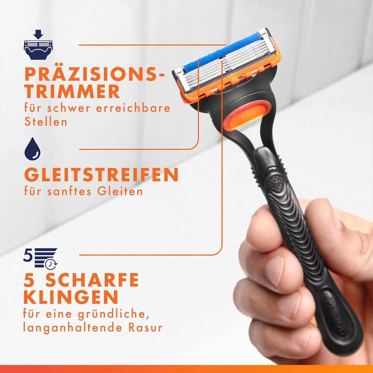 Thumbnail 5 de Gillette Fusion5 Rasierklingen Original (16 Ersatzklingen) für Herren