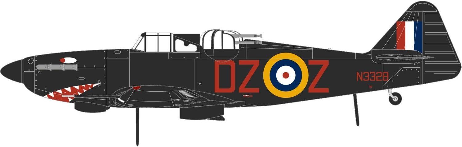 Thumbnail 2 de Airfix Standard Model Set A05132: Boulton Paul Defiant NF.I 1:48 Scale Kit (113 Parts)