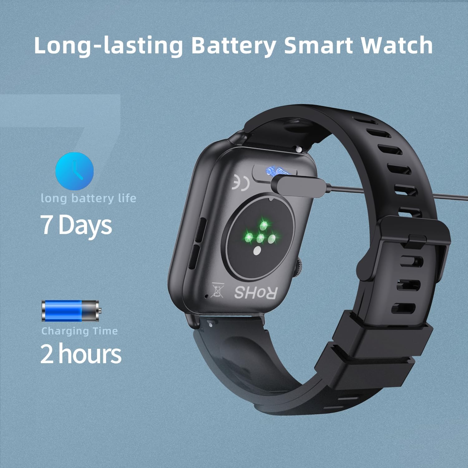 Detalle de VKROBAG Smart Watch for Women and Men with Bluetooth Calling – 1.85" HD Fitness Tracker